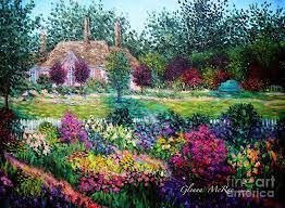 Montclair English Garden By Glenna Mcrae Garden Artwork English Garden Garden Painting