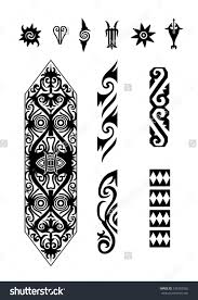 Stock Vector Borneo Designs 240362926 Jpg 1061 1600 Borneo Tattoo Borneo How To Draw Braids