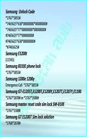 Samsung Samsung Coding Unlock