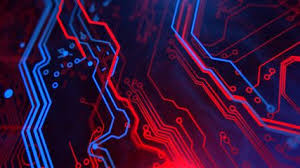 Wallpapers in ultra hd 4k 3840x2160, 8k 7680x4320 and 1920x1080 high definition resolutions. Blue Green Neon Background With Digital Integrated Network Technology Printed Circuit Board Technol Technology Wallpaper Blue Backdrops 4k Wallpapers For Pc