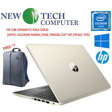 Niki kabel hard disk laptop notebook untuk h p 14s cf 14s cf0002tu 14s cf0003tu terjangkau. Hp 14s Cf0065tu Pale Gold Laptop Intel Celeron N4000 4gb 500gb 14 Hd W10 1yr Shopee Malaysia