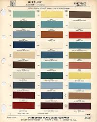 Chevrolet Apache Factory Colors 54 To 55 57 Chevy Trucks