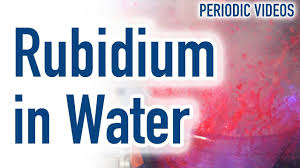Rubidium Water And Indicator Slow Motion Periodic Table Of Videos Youtube University Of Nottingham Periodic Table Motion