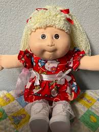 Vintage Cabbage Patch Kid Designer Line Girl Lemon Hair Brown Eyes HM#44  1989