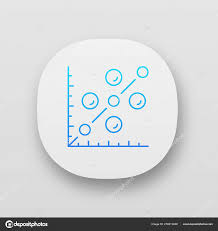 Scatter Plot App Icon Scattergram Mathematical Diagram