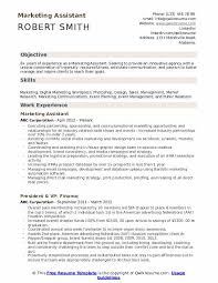 marketing assistant resume samples