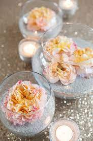 Diy Flower And Sand Wedding Table Setting Decoration Ideas Sand Centerpieces Wedding Centerpieces Diy Table Centerpieces Diy