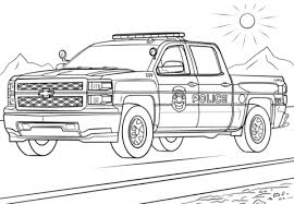 Police Truck Coloring Page Truck Coloring Pages Cars Coloring Pages Monster Truck Coloring Pages