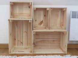 Diy Bibliotheque Avec Caisses En Bois Bibliotheque Avec Caisse En Bois Caisse Bois Meubles En Caisse