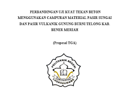 Contoh Proposal Penelitian Uji Kuat Tekan Beton Materi Teknik Sipilku
