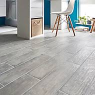 Looking for grey floor tiles? Norwegio Grey Matt Plank Wood Effect Ceramic Wall Floor Tile Pack Of 9 L 573mm W 322mm Diy At B Q