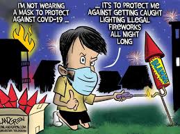 Landgren cartoon: Illegal fireworks