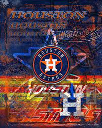 Houston Astros Poster Houston Astros Artwork Gift Astros Layered Man Cave Art Houston Astros Houston Houston Astros Baseball