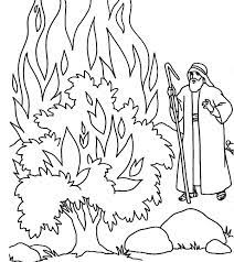 God wanted moses to do something about how the people were being treated. Moses Burning Bush Coloring Page Coloring Book 2021