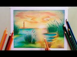 Pin En Pintando Con Pastel Y Lapices De Color Con estos fabulosos paisajes naturales seras una gran. pastel y lapices de color