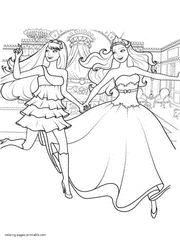 Coloring pages for barbie are available below. Barbie Coloring Pages The Princess The Popstar