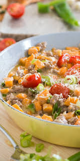 Susskartoffel Hack Pfanne Rezept Susskartoffel Rezepte Gutes Essen