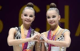 Arina and dina averina (rus) dominated the rhythmic gymnastics world cup in pesaro (ita) both entering the medal podium in every single event. Russian Twin Gymnasts Win Gold In Hoop And Ball Event At European Championships Sport Tass