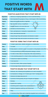 Today, the expression bigwig is used to make fun of a person who feels important. Positive Words That Start With M Adjectives Verbs Nouns 7esl