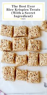 How To Make The Gooiest Stay Soft For Days Rice Krispies Treats Homemade Rice Krispies Treats Krispie Treats Recipe Rice Krispy Treats Recipe