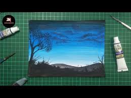 Sebuah lukisan yang bertemakan pemandangan alam menampilkan langit indah dengan gradasi warna yang mengesankan, tak lupa gunung batu yang terkesan seperti. Gambar Lukisan Pemandangan Yang Mudah Dengan Cat Air Cikimm Com