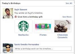 Facebook will let you know when balances. Send Starbucks Itunes Gift Cards And More Directly To Your Friend On His Birthday Via Facebook