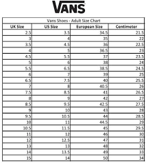 vans size chart blvdcustom