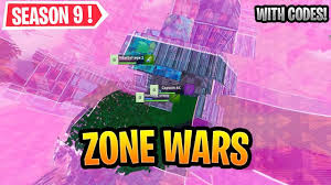 The season features many major changes to the map, including revamps of retail row and tilted towers. Best Zone Wars Maps In Fortnite Season 9 With Codes Youtube