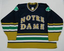Download Vintage Notre Dame Mid 90s Hockey Jersey By Bauer Men S Xl Pre Owned Notre Dame Mens Xl Varsity Jacket