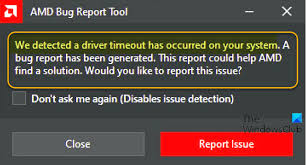 Fix Amd Driver Timeout Has Occurred Error Easytuto