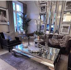 And this was reasonably priced and perfect to go with my other mirrored pieces in my living room! Mirrored Living Room Luxury Living Room Living Room Decor Cozy Glam Living Room