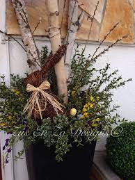 Pin By Doreen On Easter Stuff Spring Easter Decor Spring Planter Easter Porch Decor