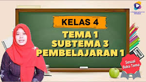 Kelas 4 Tema 1 Subtema 3 Pembelajaran 1 Youtube