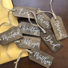 Stocking Tags Wooden Gift Tag Personalized Wooden Tags Gift Etsy Christmas Ornament Tags Christmas Stockings Diy Holiday Gift Tags