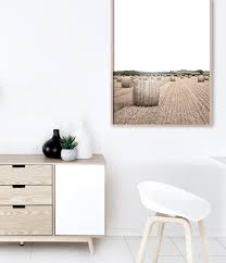 Hay Bales Print Large Wall Art Bedroom Farm Wall Art Simple Furniture