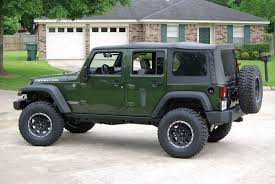 Black 4 Door Jeep Wrangler Rubicon Post Your Jeep Green Metallic With Black Wheels Green Jeep Wrangler Green Jeep Jeep