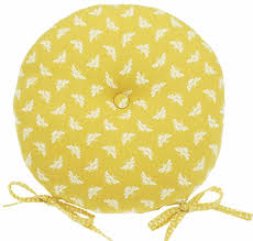 Woodard sonoma patio chair and a half cushion. Bee Ochre Round Seat Pad