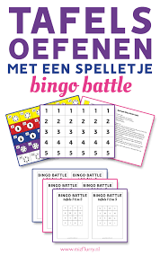 bingo battle spelletje om de tafels van vermenigvuldigen te oefenen tafels van vermenigvuldiging tafels oefenen bingo kaarten