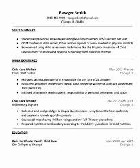 child care provider resume