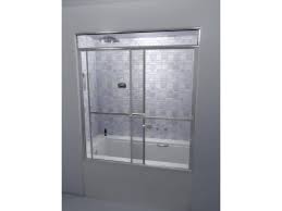 We had considered a frosted glass door too for privacy but went with a clear door. Bathology Steamtight 365 Steam Room Shower Sliding Tub Door With Top Panel Steamsaunabath