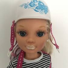 NANCY ROLLER SKATER 42 cm doll by Famosa with skateboard- Vintage  Collectible