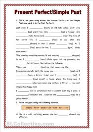 Present Simple Vs Past Simple Worksheets Present Perfect English Grammar Exercises Simple Past Tense