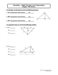 Trigonometry (trig) is an intricate piece of other branches of mathematics such as, geometry, algebra, and calculus. Chapter 8 Right Triangles And Trigonometry Test Answers 8 4 Word Problem Practice Trigonometry Answers