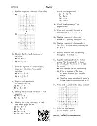 Our slope and intercept worksheets are designed by experts to help your students pass with flying colors. Lesson 9 Review Worksheet Lkueh