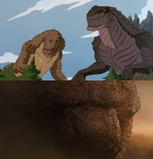 Zilla Jr And Komodithrax Meets Godzilla 2019 By Mnstrfrc On Deviantart All Godzilla Monsters Godzilla Monster Art