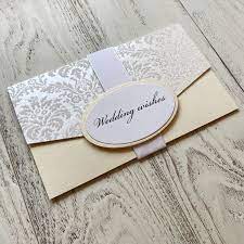 Elegant Money Envelope With Love Tag White And Gold Etsy Money Envelopes Wedding Gift Money Money Gift