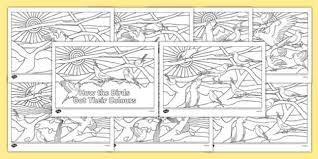 Just click on a design below to go to that design's page. Free Aboriginal Dreaming How The Birds Got Their Colours Colouring