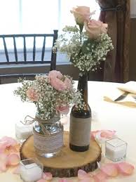 This chandelier is easy to make, and it will fit in perfectly in a barn wedding. Simple Rustic Centerpieces Wedding Flowers Gallery