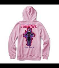 Official primitive and dragon ball super collection. Primitive Skateboards Goku Black Rose White Hoodie Drift House