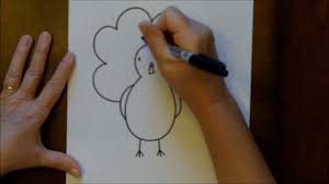 How To Draw A Turkey Cartoon Beginners Drawing Tutorial Drawing Tutorial Drawing For Beginners Drawing Tutorials For Beginners